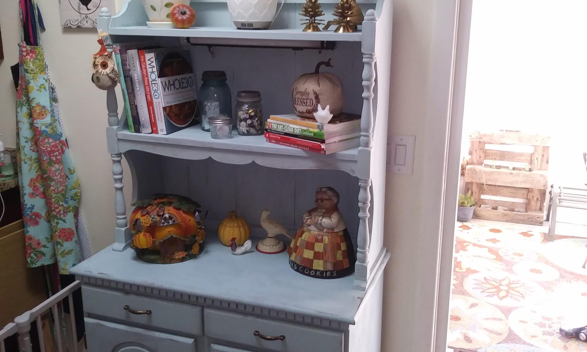 Chalk Painted Family Heirloom Hutch