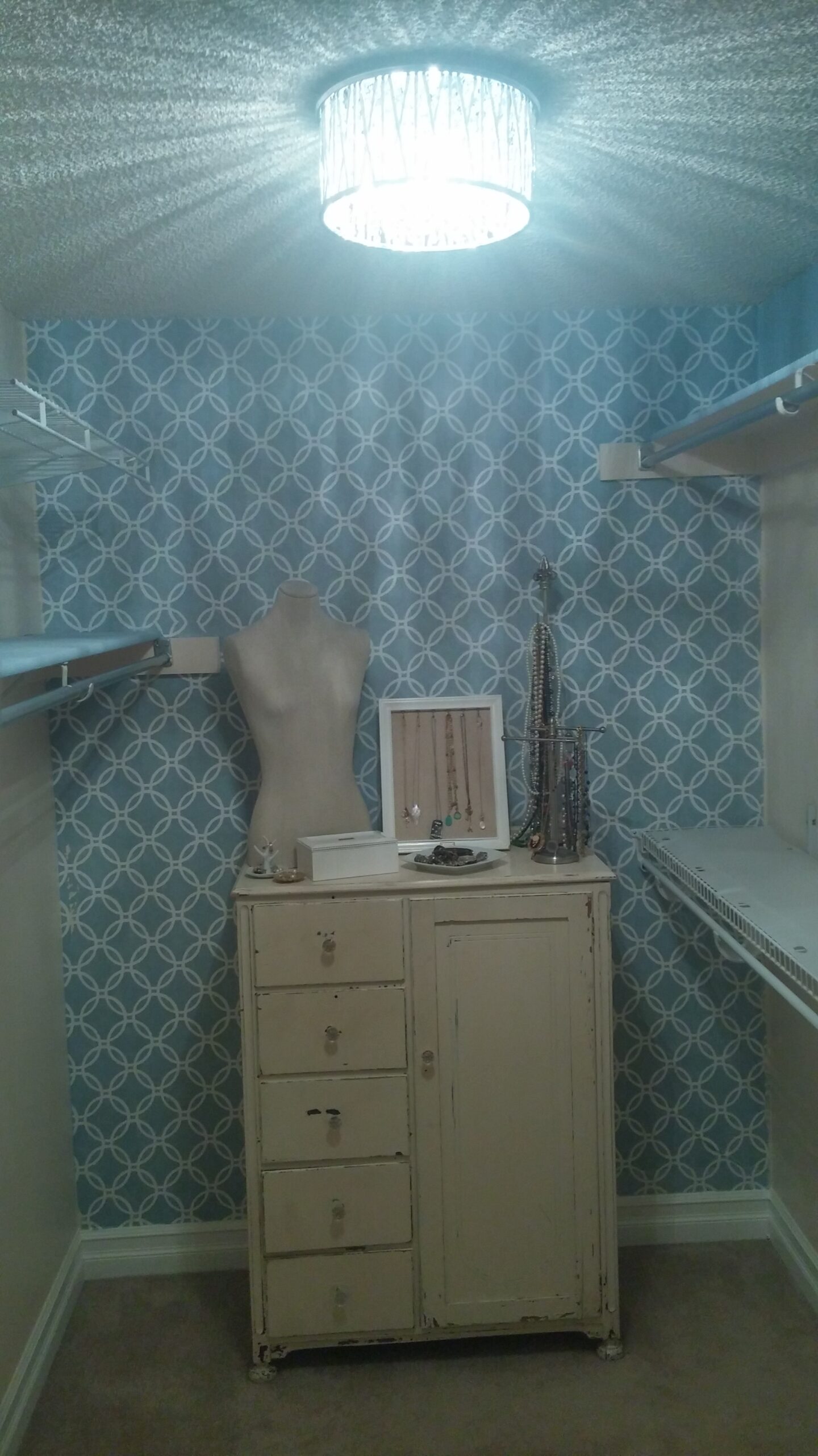 Main bedroom closet makeover completed