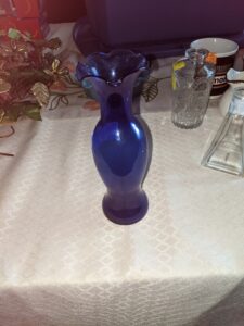 Vintage cobalt blue vintage bud vase